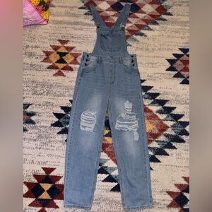Denim overalls